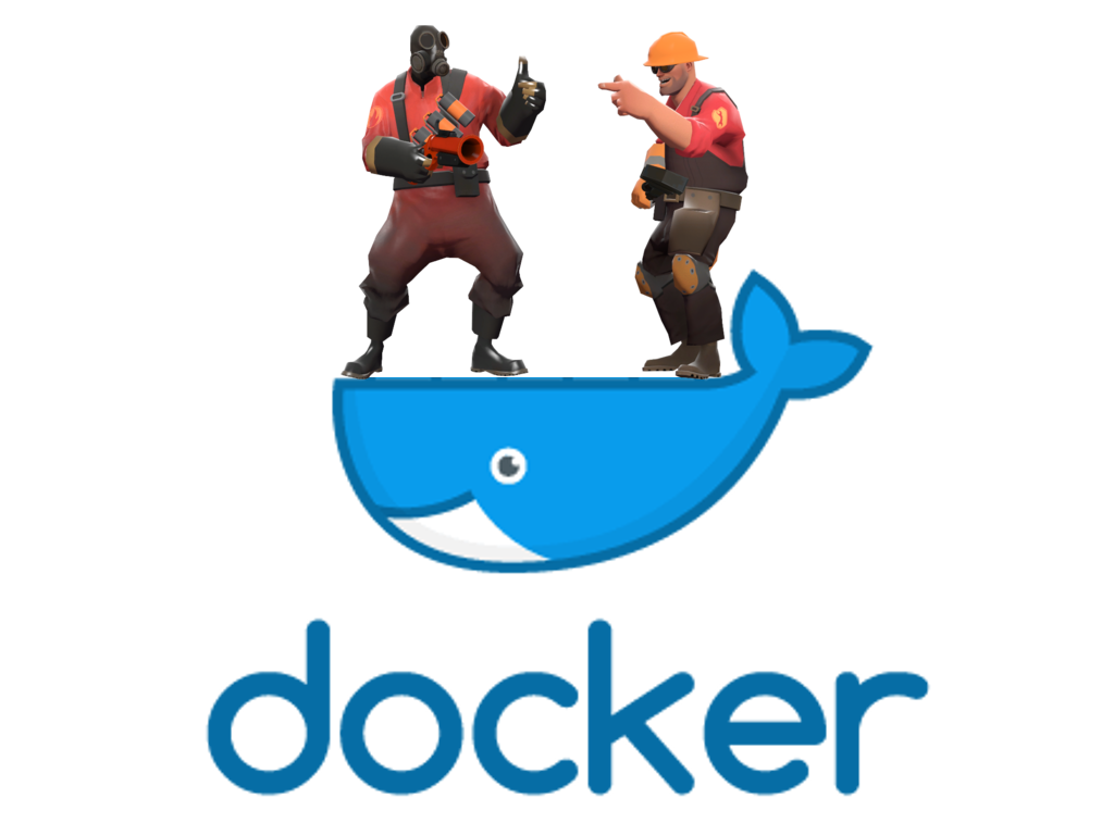 Team Fortress 2 and Docker combined